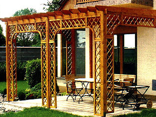 WOJTCZAK wire mesh fence ornamental summerhouse woodshed Poland